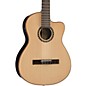Lucero LFN200SCE Spruce/Rosewood Thinline Acoustic-Electric Classical Guitar Natural thumbnail