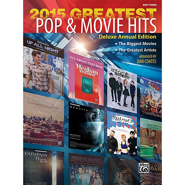 Alfred 2015 Greatest Pop & Movie Hits Easy Piano Book