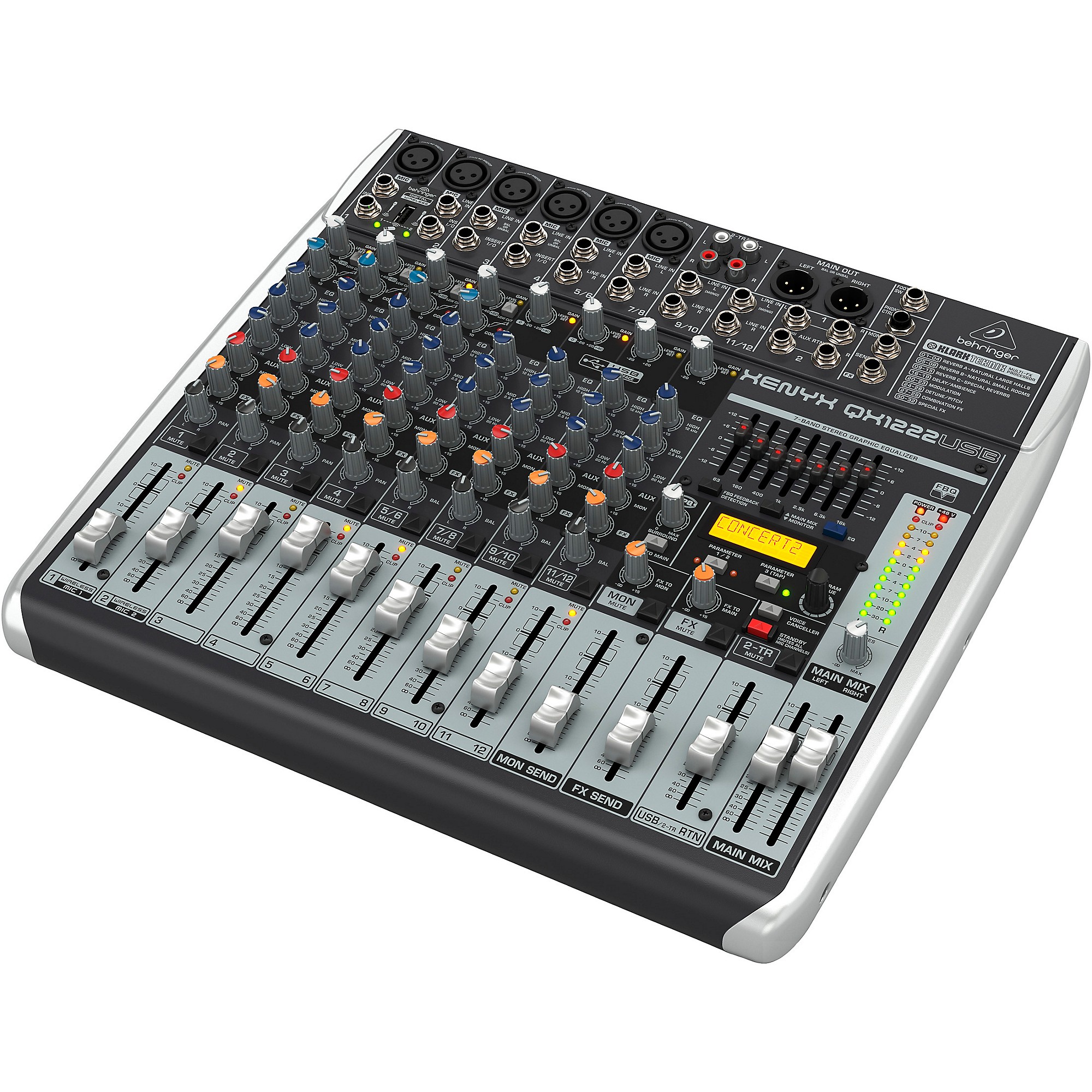 Behringer XENYX QX1222USB USB Mixer With Effects | Guitar Center