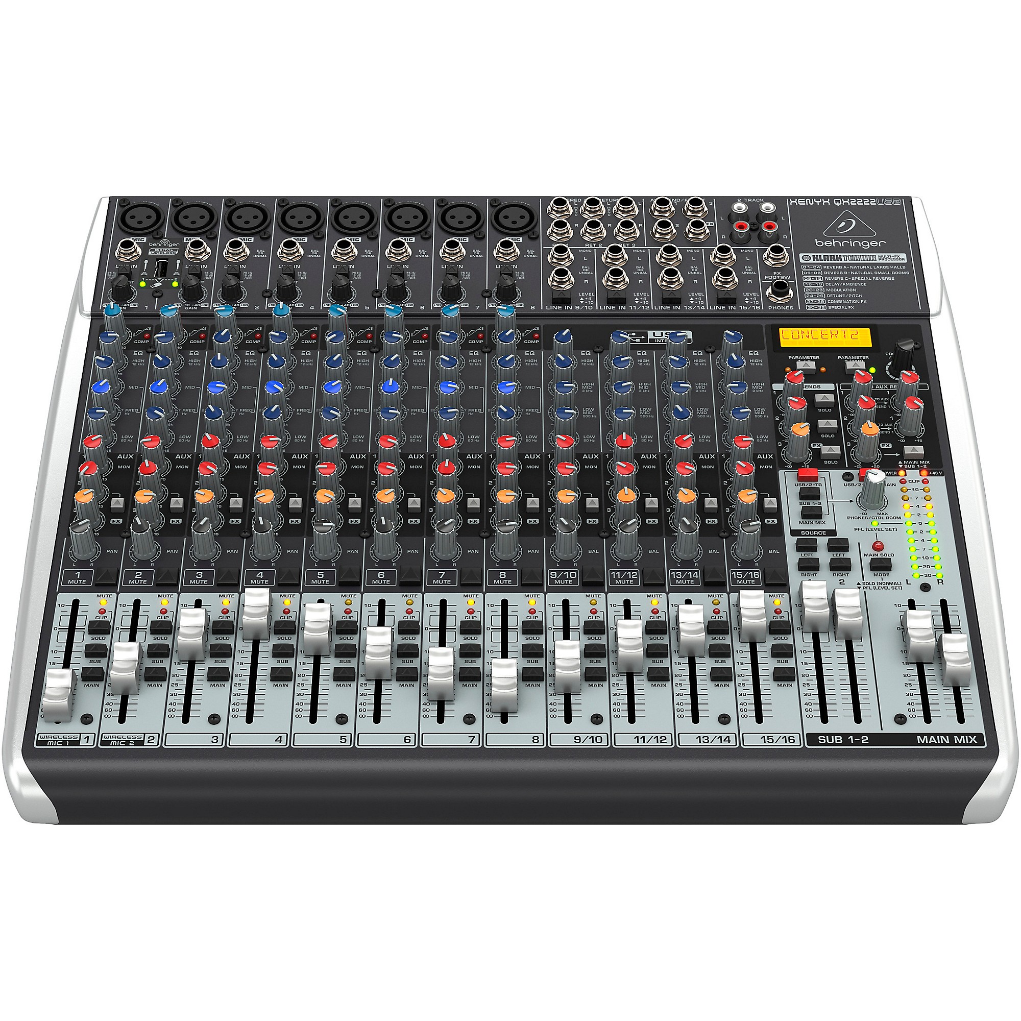 即日発送　BEHRINGER XENYX X2222USB ミキサー Behringer XENYX QX2222USB USB Mixer With Effects | Guitar Center