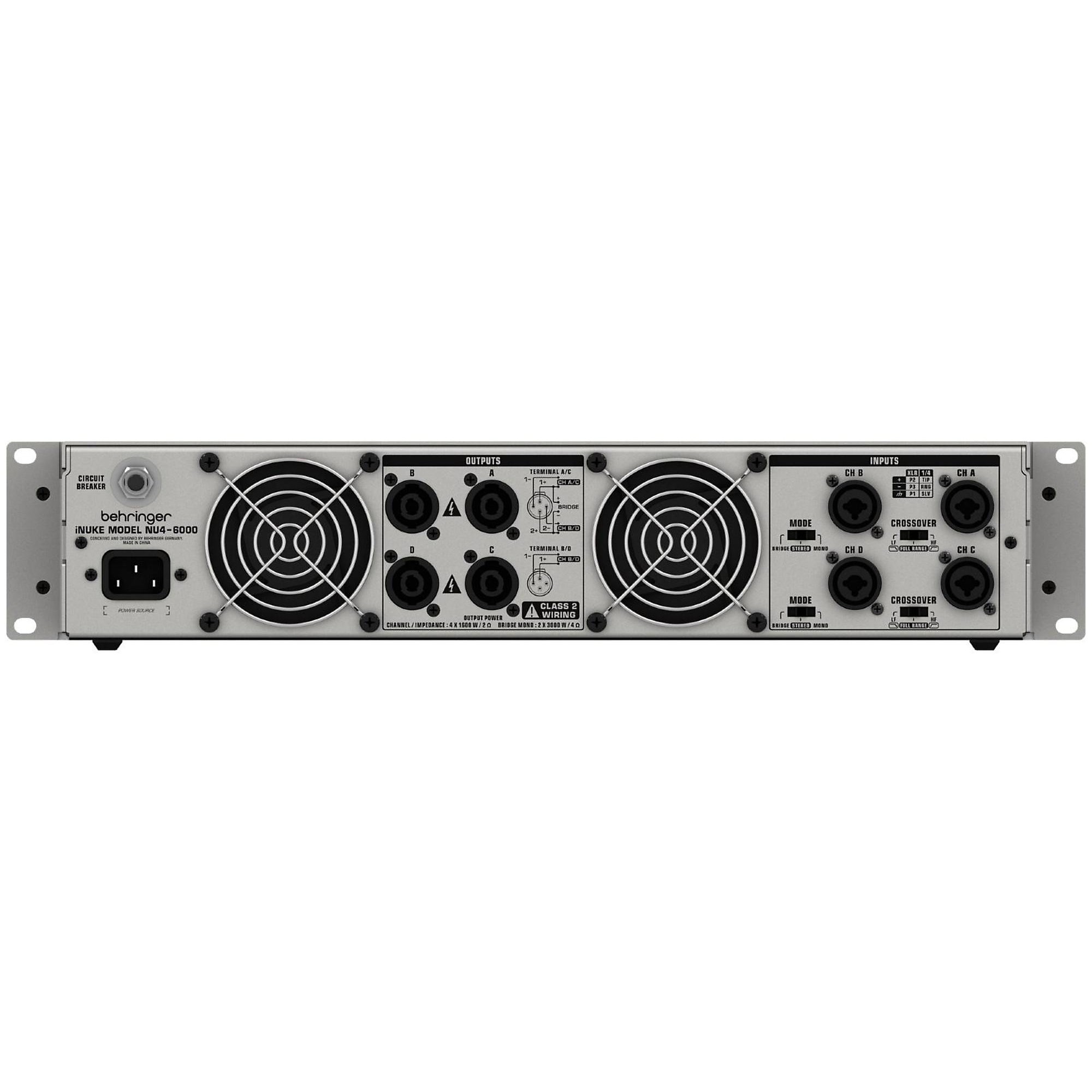 Open Box Behringer iNuke NU4-6000 Power Amp | Guitar Center