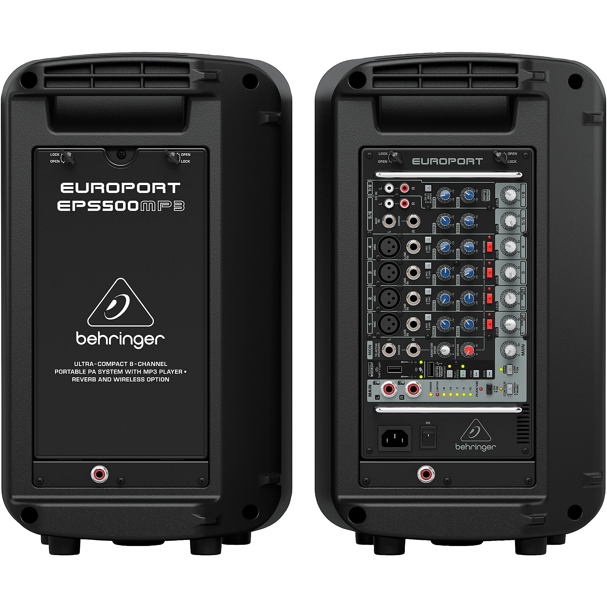 BEHRINGER EUROPORT EPS500MP3 パワードミキサー Amazon.com: Behringer EUROPORT EPS500MP3 Ultra-Compact 500 Watt 8