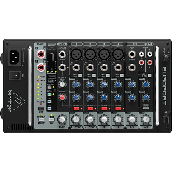 Behringer EUROPORT EPS500MP3 8-Channel Portable PA System