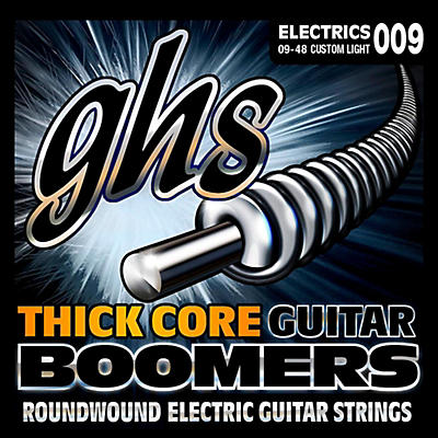 Ghs Hc-Gbcl Thick Core Boomers Custom Light Electric Guitar Strings (9-48) for sale