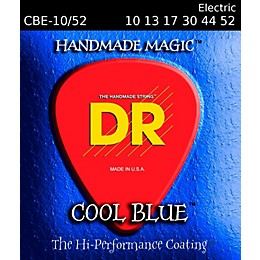 DR Strings Cool Blue Coated Electric Strings Medium (10-52)