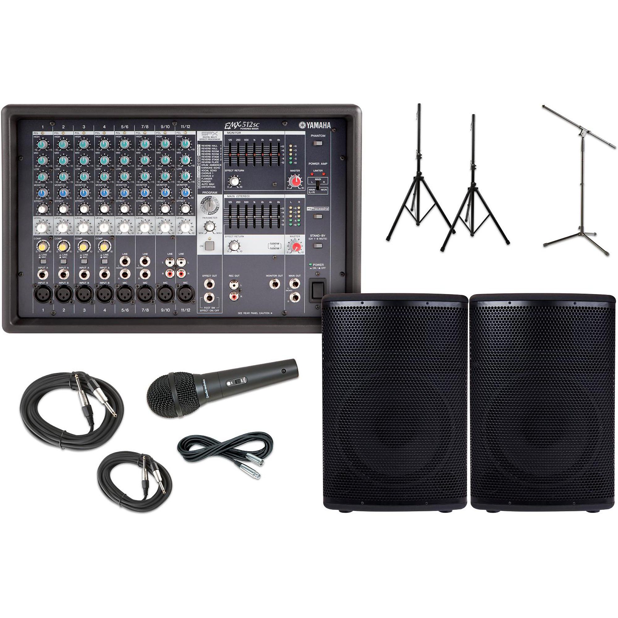 Yamaha EMX512SC / S115V PA Package with Monitors | Guitar Center
