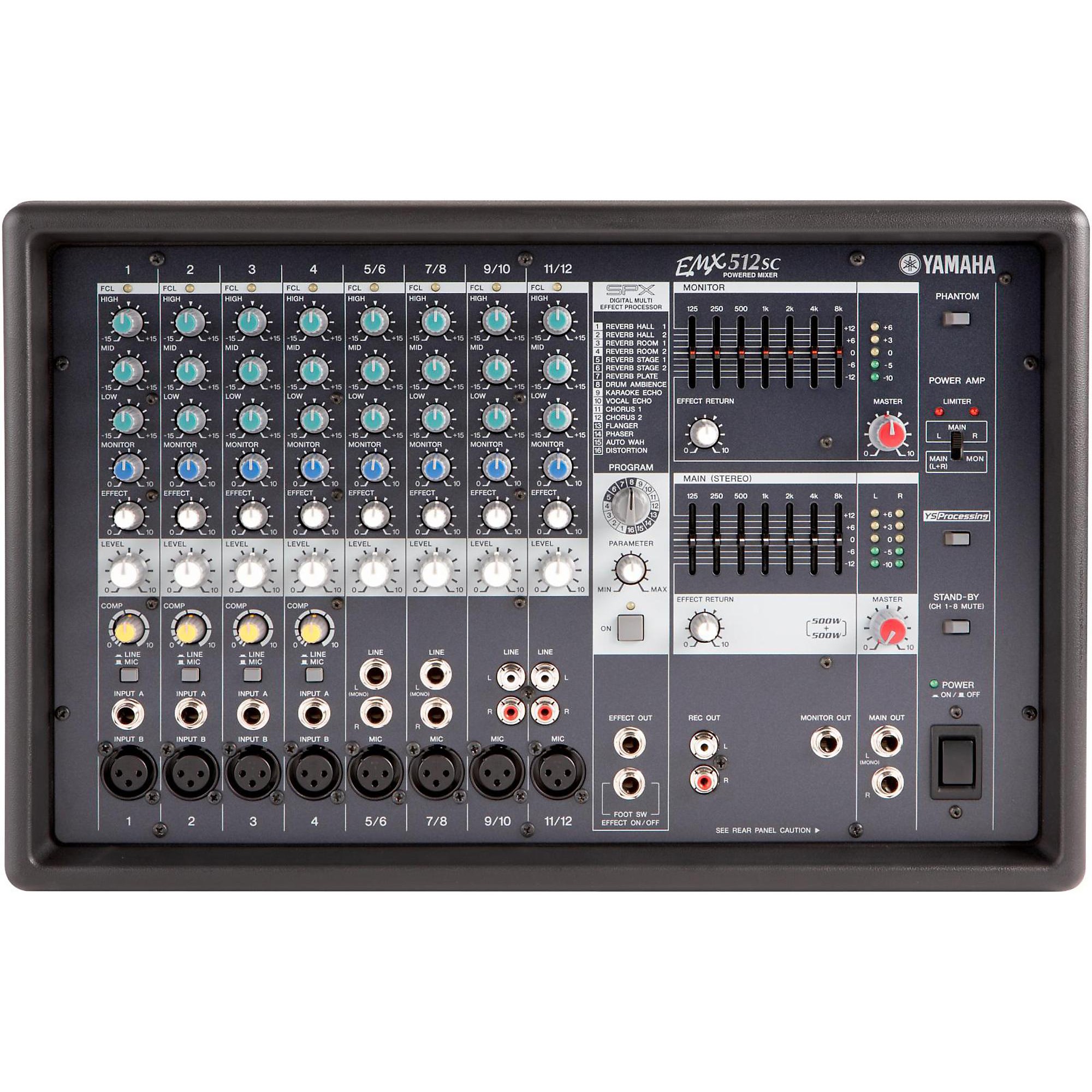Yamaha EMX512SC / S115V PA Package with Monitors | Guitar Center