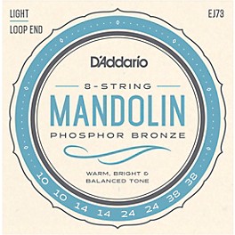 D'Addario EJ73 Phosphor Bronze Light Mandolin Strings (10-38)