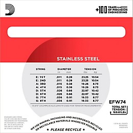 D'Addario EFW74 Phosphor Bronze Medium Mandolin Strings (11-36)