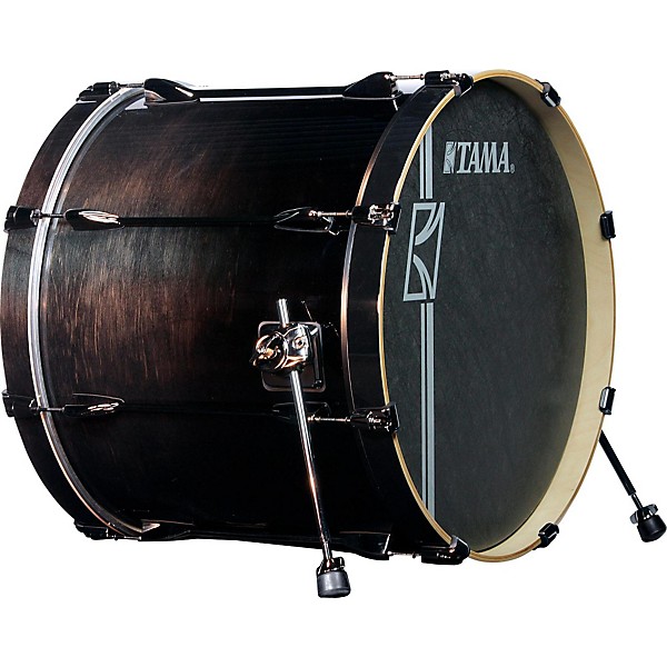 TAMA Superstar Hyper-Drive SL Bass Drum with Black Nickel Hardware 22 x 18 in. Transparent Black Fade