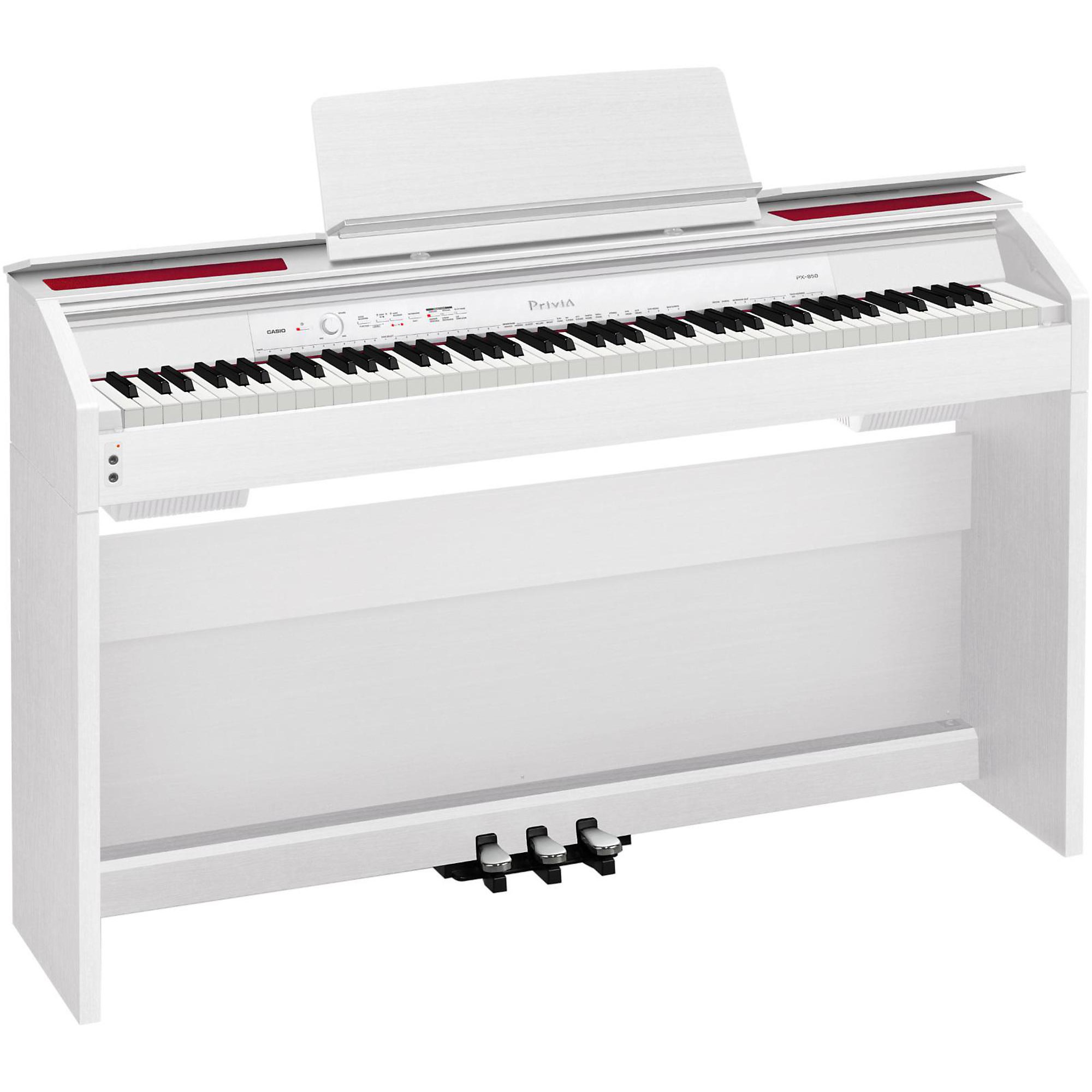 Open Box Casio Privia PX-860 Digital Console Piano White | Guitar