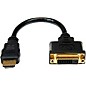Startec 8" HDMI to DVI-D Video Cable Adapter - HDMI Male to DVI Female 8 in. thumbnail