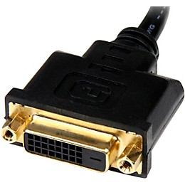 Startec 8" HDMI to DVI-D Video Cable Adapter - HDMI Male to DVI Female 8 in.