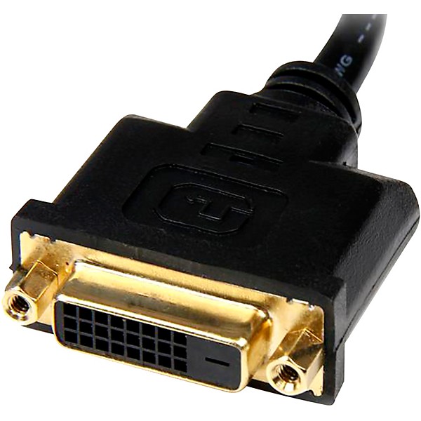 Startec 8" HDMI to DVI-D Video Cable Adapter - HDMI Male to DVI Female 8 in.