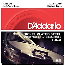 D'Addario EJ63i Nickel Irish Tenor Banjo Strings (9-30)