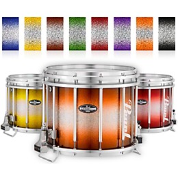 Pearl Championship CarbonCore Varsity FFX Marching Snare Drum Burst Finish 14 x 12 in. Red Silver #966