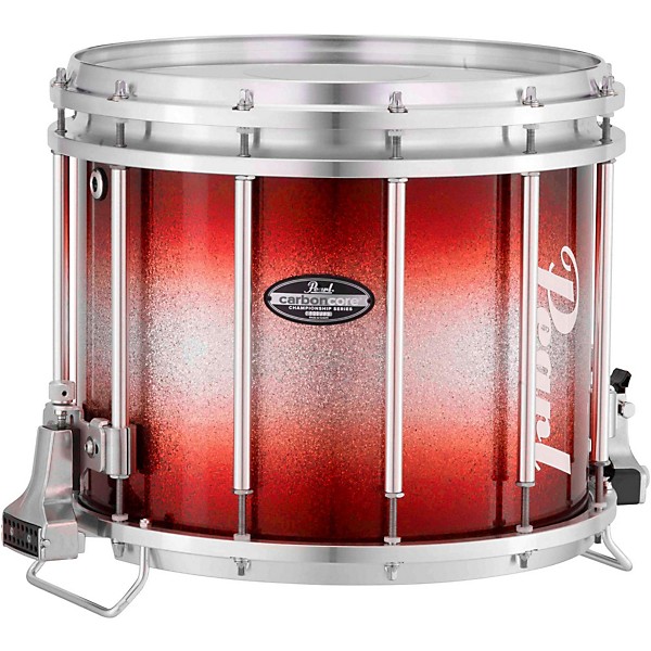 Pearl Championship CarbonCore Varsity FFX Marching Snare Drum Burst Finish 14 x 12 in. Red Silver #966