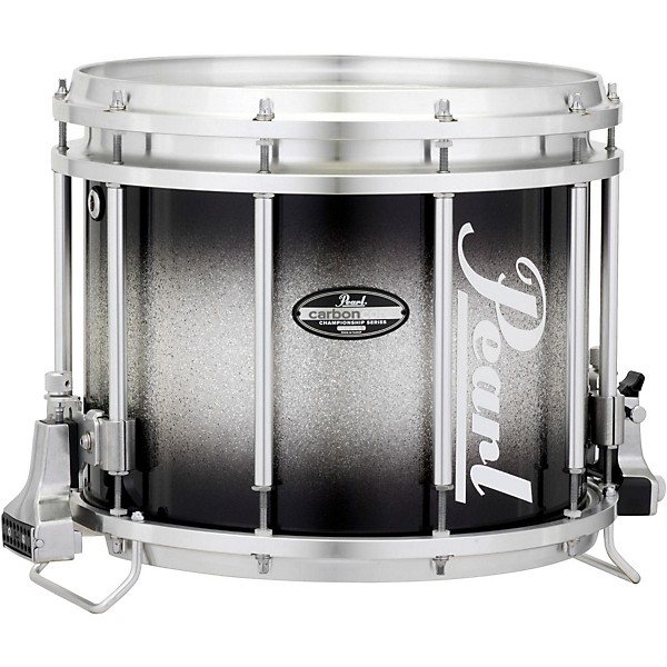 Pearl Championship CarbonCore Varsity FFX Marching Snare Drum Burst Finish 13 x 11 in. Black Silver #368