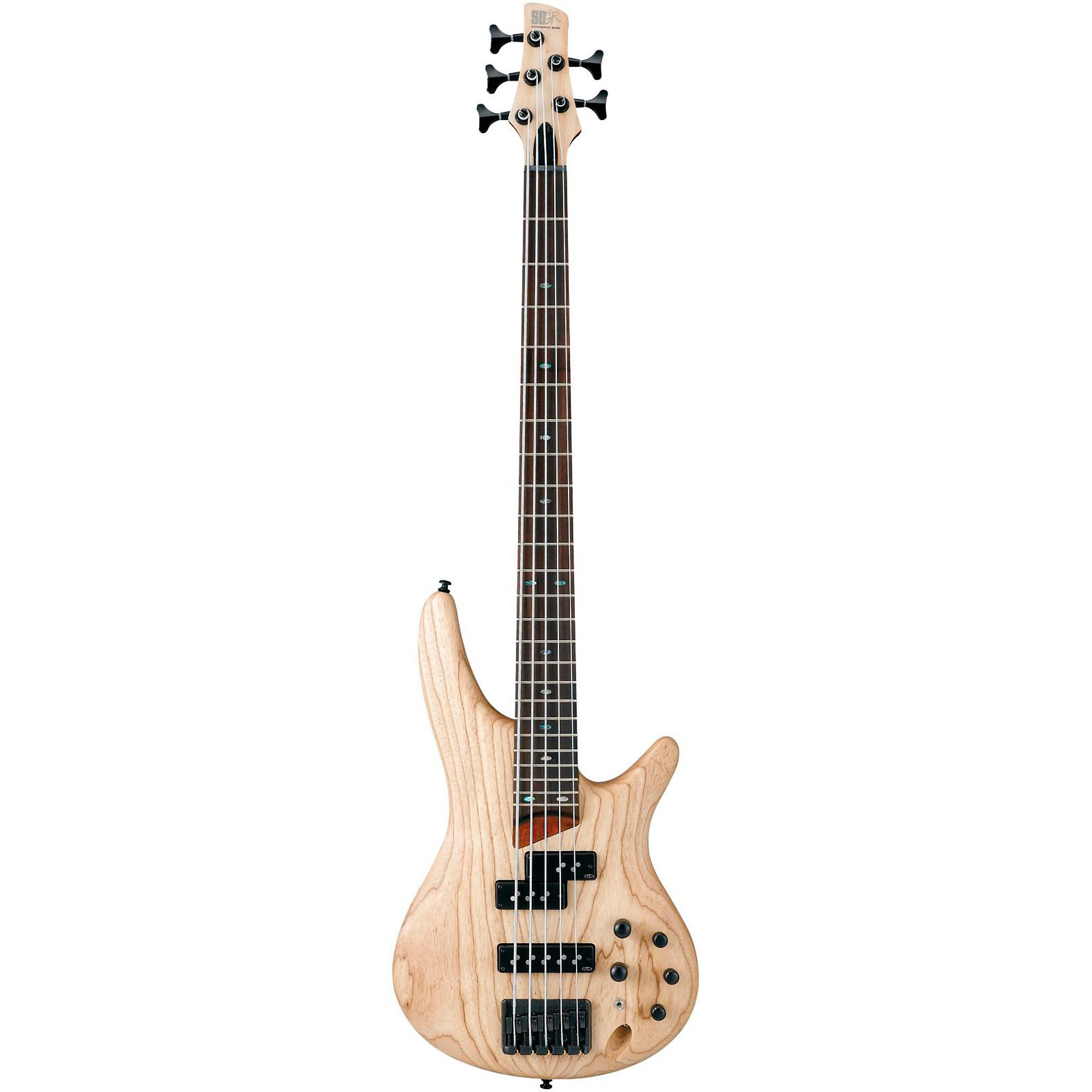 Open Box Ibanez SR655 5-String Electric Bass Guitar Flat