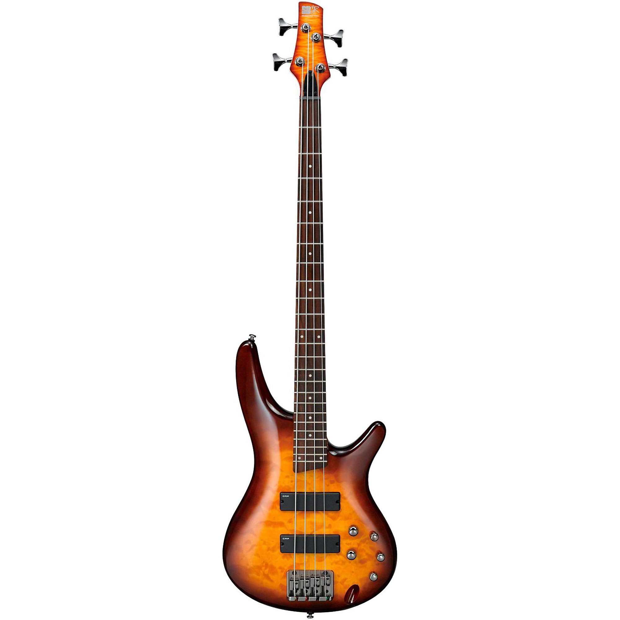 Ibanez SR400QM 4-String Electric Bass Guitar Brown Burst | Guitar