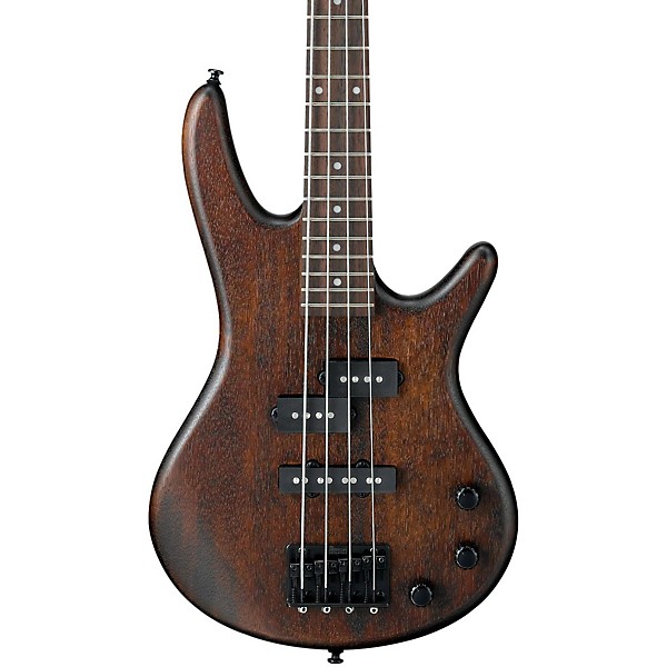Ibanez GSRM20B Mikro 4-String Electric Bass Guitar Walnut Thin Natural