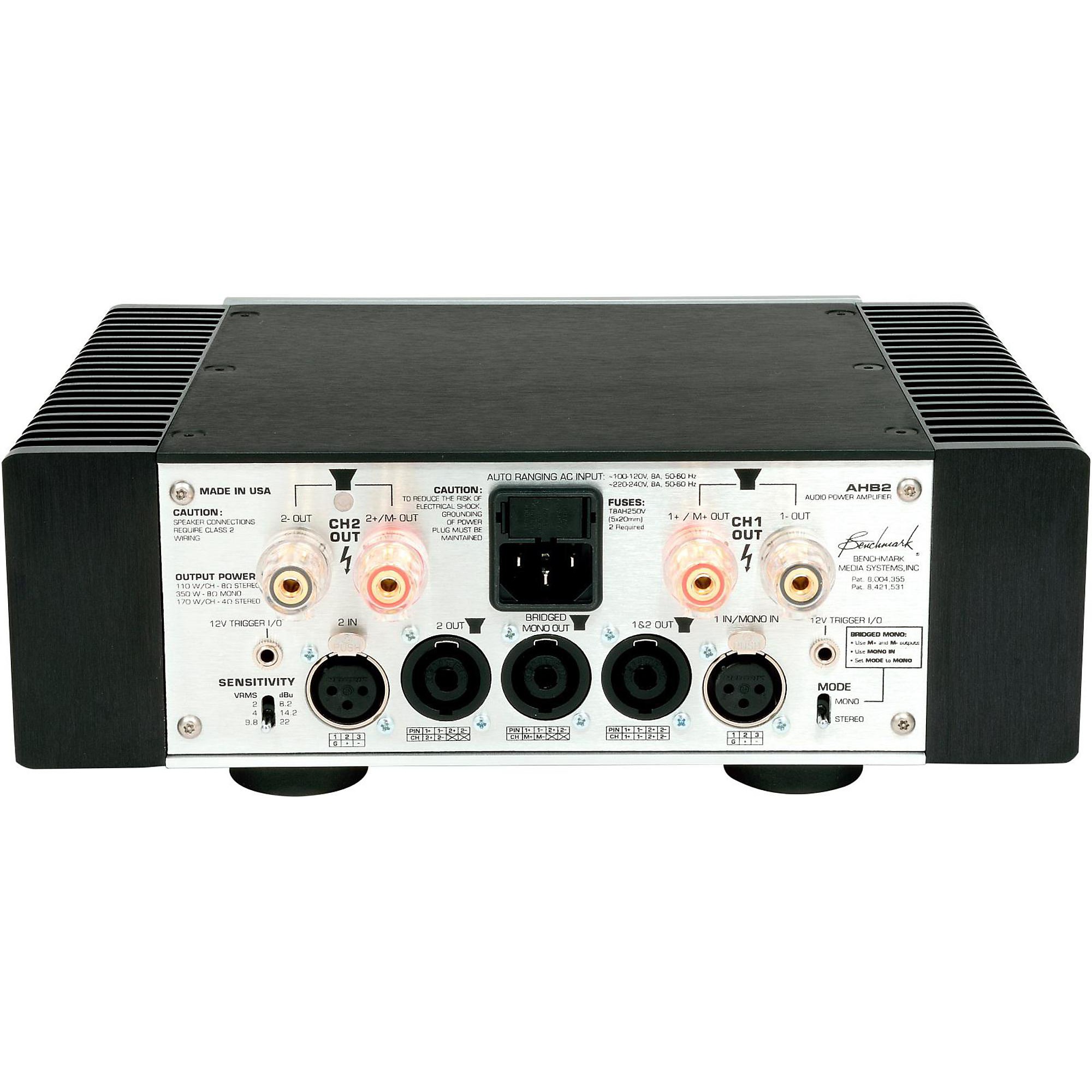 Open Box Benchmark AHB-2 Power Amplifier Silver | Guitar Center