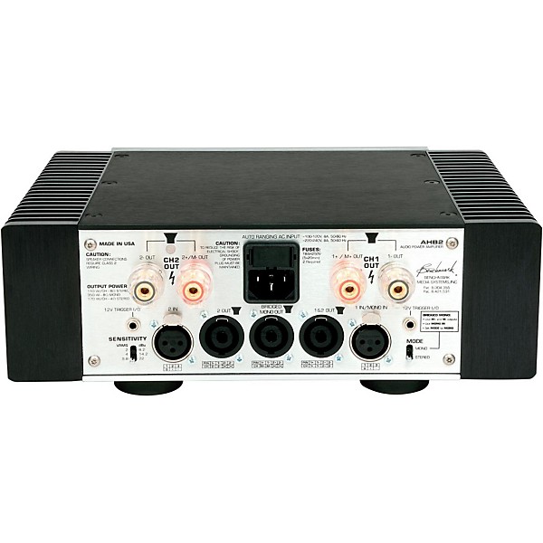 Open Box Benchmark AHB-2 Power Amplifier Level 1 Silver