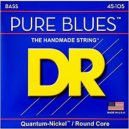 DR Strings Pure Blues Medium 4-String Bass Strings (45-105)