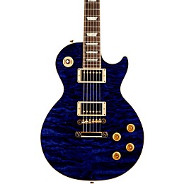 Gibson Custom 2014 Les Paul Axcess Standard Quilt Top Electric Guitar Transparent Blue