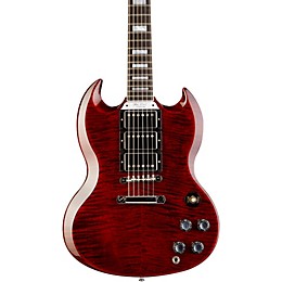 Gibson Custom SG Custom Figured Top 3-Pickup Electric Guitar Fire Tiger
