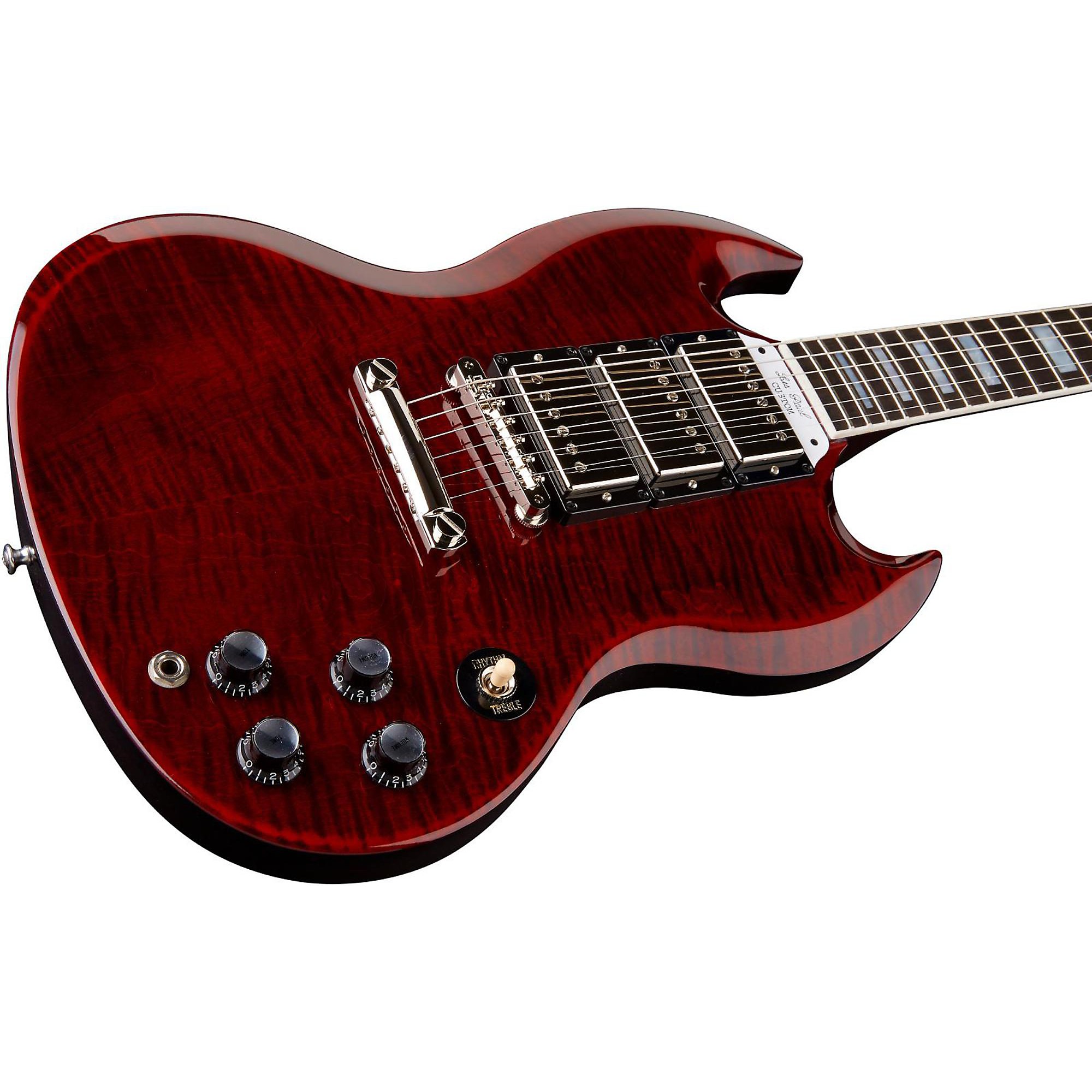 SG ポイント Platinum Gibson Custom SG Custom Figured Top 3-Pickup