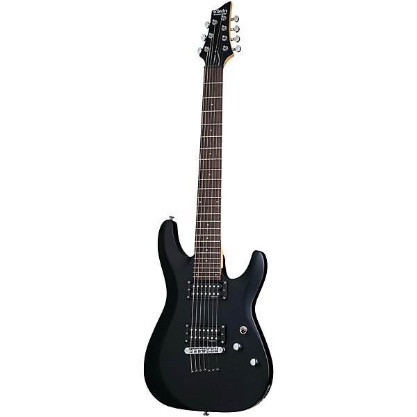 Open Box Schecter Guitar Research C-7 Deluxe Seven-String Electric Guitar Level 1 Satin Black