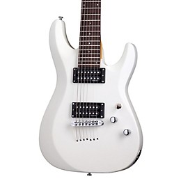 Schecter Guitar Research C-7 Deluxe Seven-String Electric Guitar Satin White