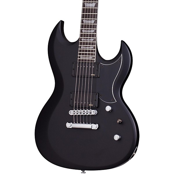 Open Box Schecter Guitar Research S-II Platinum Electric Guitar Level 2 Satin Black 888366061268