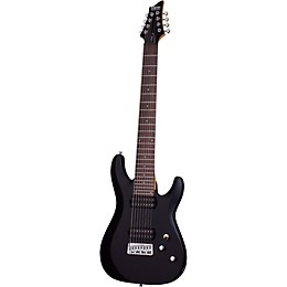 Schecter Guitar Research C-8 Deluxe Eight-String Electric Guitar Satin Black