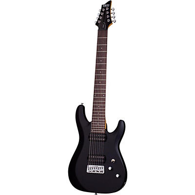 Schecter Guitar Research C-8 Deluxe Eight-String Electric Guitar Satin Black for sale