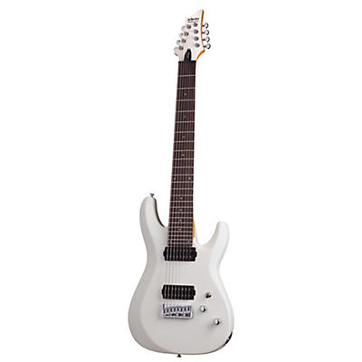 Schecter Guitar Research C-8 Deluxe Eight-String Electric Guitar Satin White for sale