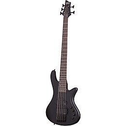 Open Box Schecter Guitar Research Stiletto Stealth-5 5-String Electric Bass Guitar Level 1 Satin Black