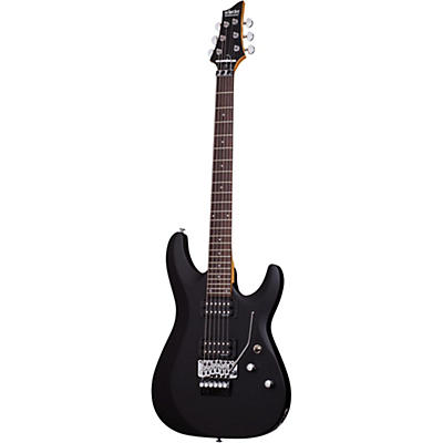 Schecter Guitar Research C-6 Deluxe With Floyd Rose Trem Electric Guitar Satin Black for sale
