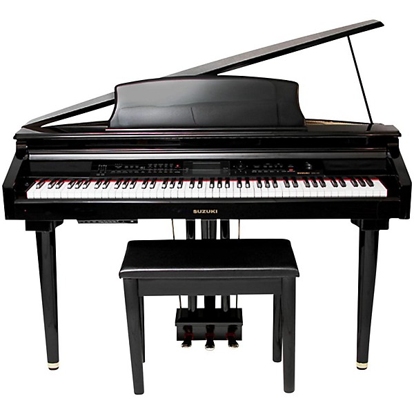 Open Box Suzuki MDG-300 Black Micro Grand Digital Piano Level 2  194744631498