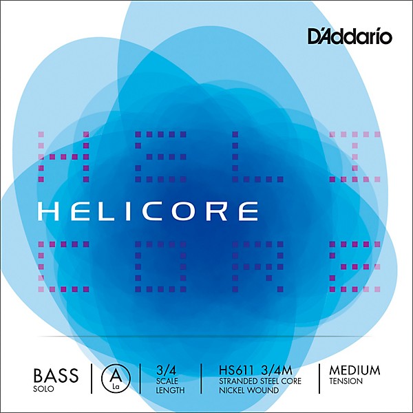 D'Addario Helicore Solo Series Double Bass A String 3/4 Size Medium
