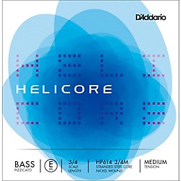 D'Addario Helicore Pizzicato Series Double Bass E... D'Addario Helicore Pizzicato Series Double Bass E String 3/4 Size Medium