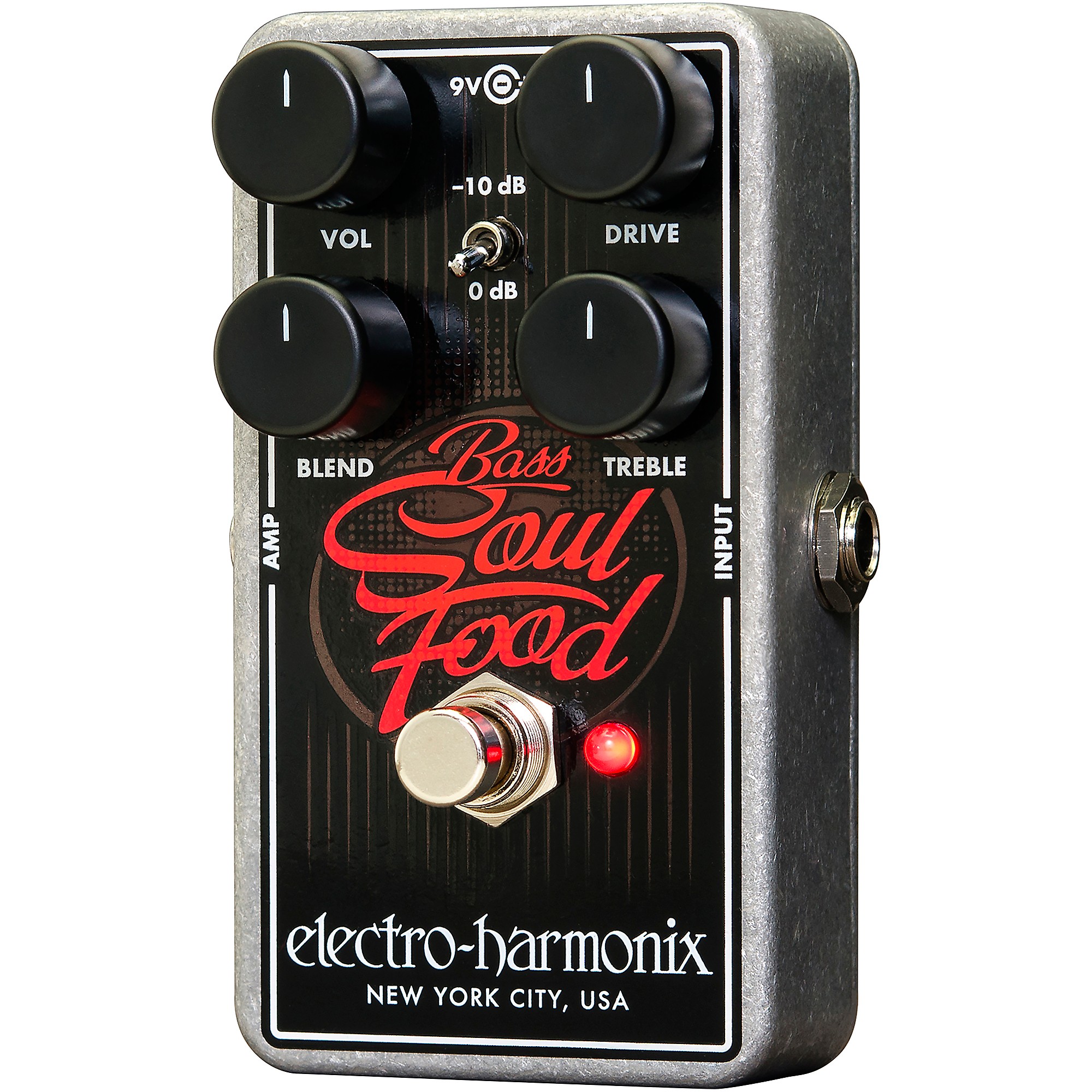 Electro-Harmonix Bass Soul Food Overdrive Effects Pedal | Guitar 