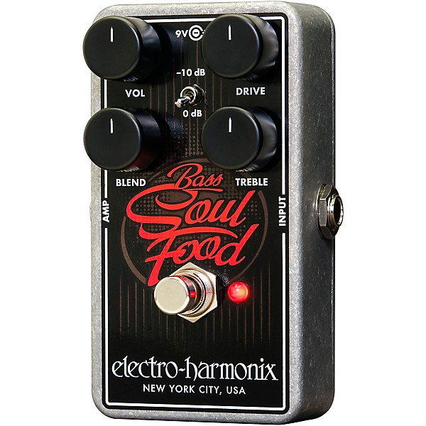 Open Box Electro-Harmonix Bass Soul Food Overdrive Effects Pedal Level 2  197881123345