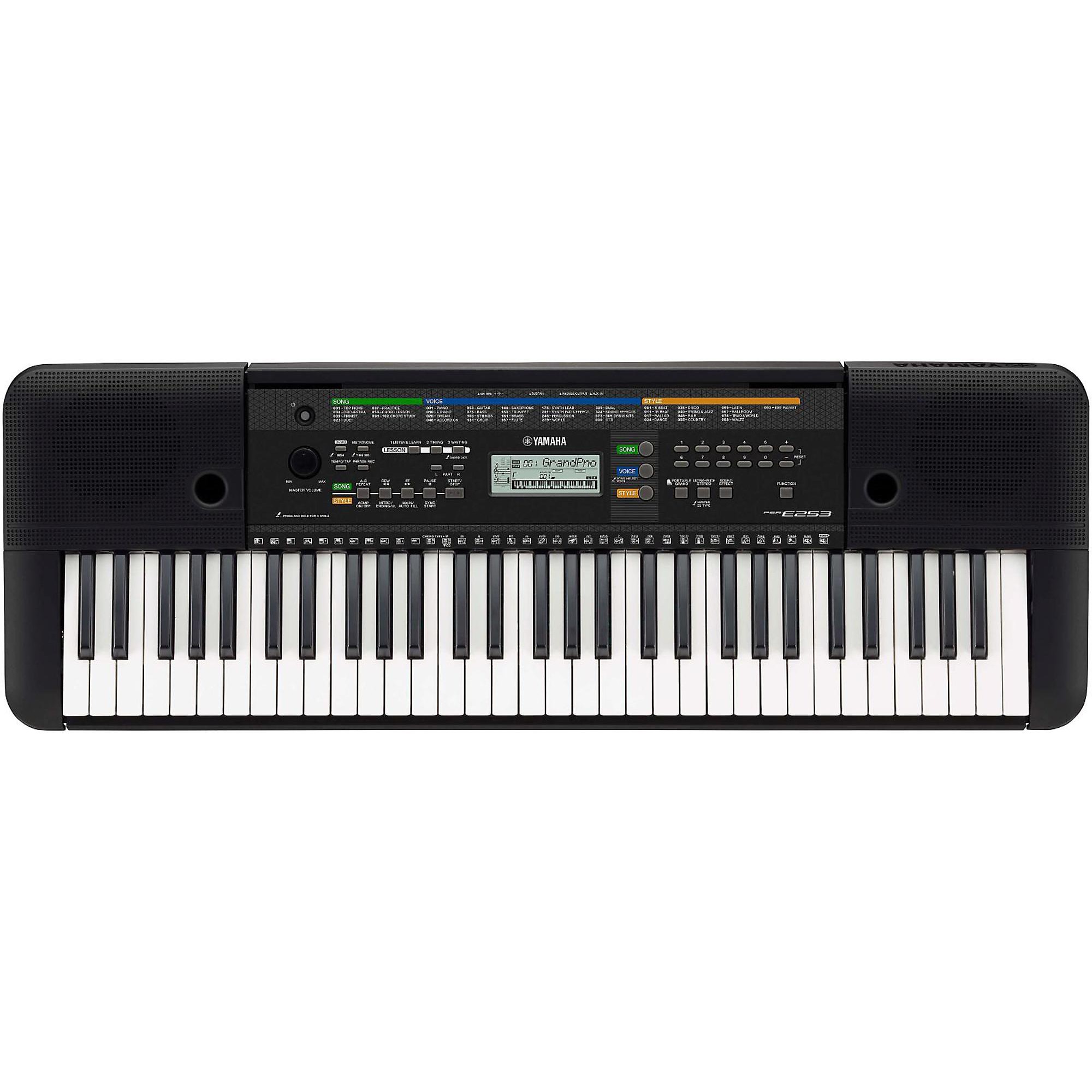 Open Box Yamaha PSR-E253 61-Key Portable Keyboard Regular