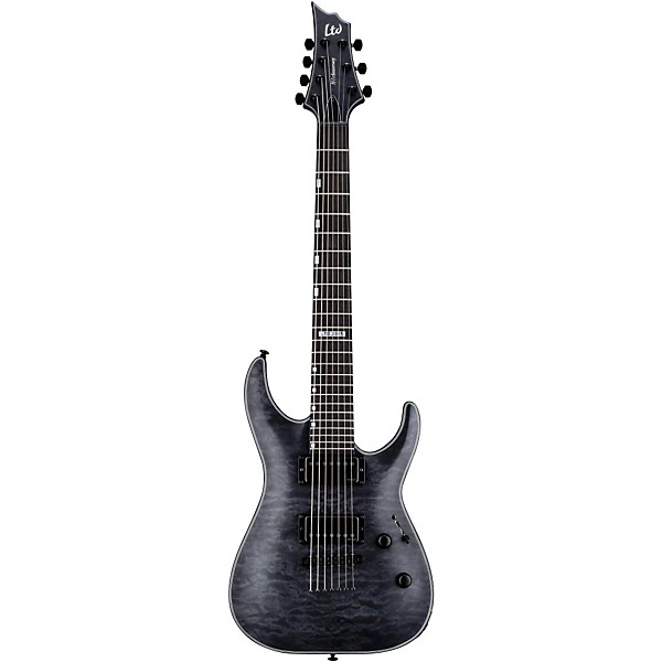 ESP LTD H7 40th Anniversary Limited Edition Seven-String Electric Guitar Satin See-Thru Black