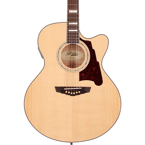 D'Angelico Madison Jumbo Cutaway Acoustic-Electric Guitar Natural