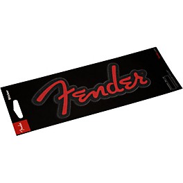 Fender Logo Sticker Matte White Fender Logo Sticker Glitter Red