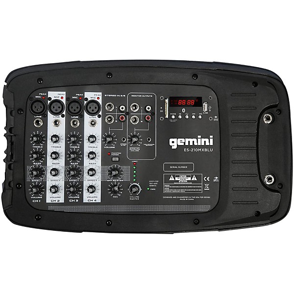 Open Box Gemini ES-210MXBLU Portable PA System Level 1