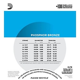 D'Addario EJ78 Phosphor Bronze Mandocello Strings (22-74)